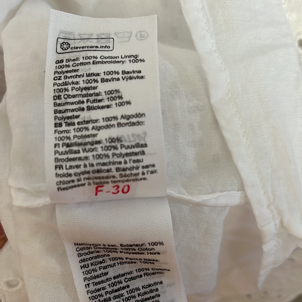 & Other Stories White Eyelet Mini Dress - Picture 10 of 14